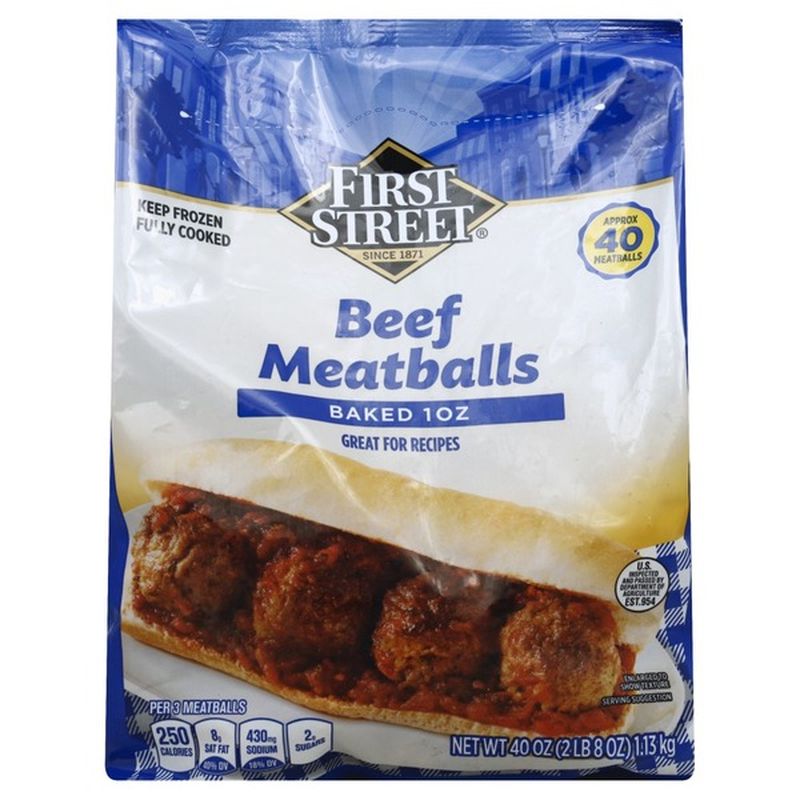 First Street Meatballs, Beef (40 oz) from Smart & Final Instacart