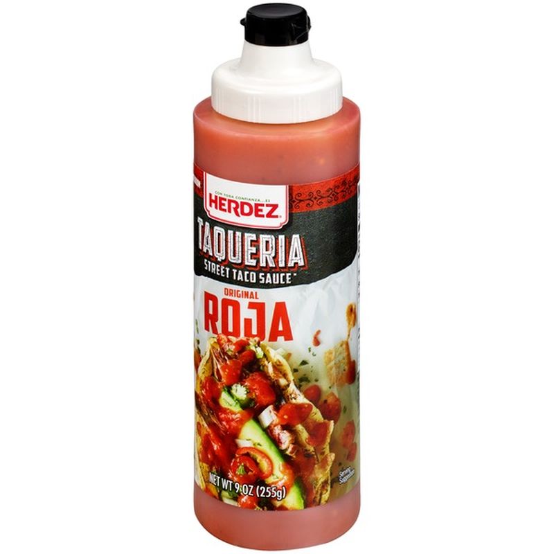 Herdez Medium Original Roja Taqueria Street Taco Sauce (9 oz) from