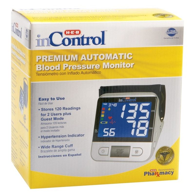 H-E-B In Control Premium Automatic Blood Pressure Monitor