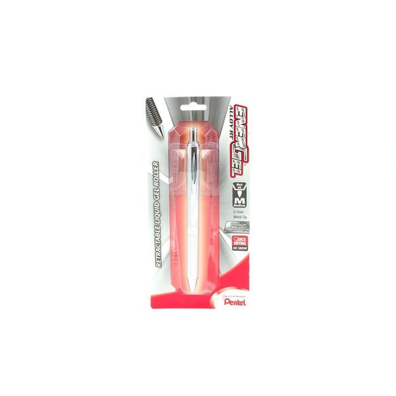 Pentel Energel Alloy Rt Medium Point Black Liquid Gel Pen