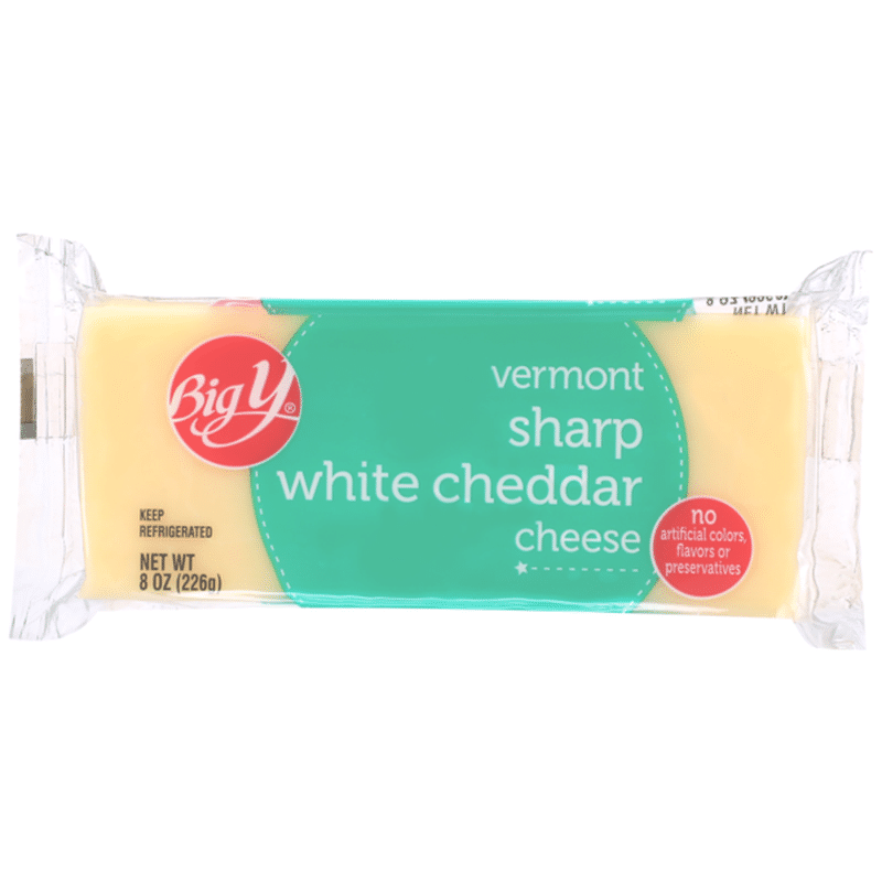 Big Y Vermont Sharp White Cheddar Cheese (8 oz) Instacart