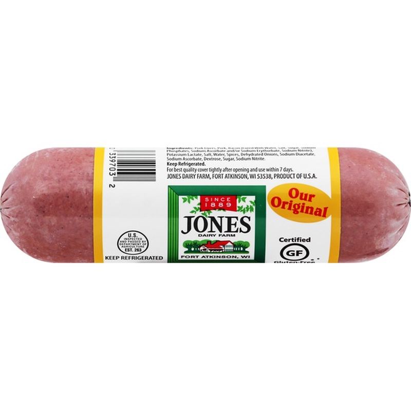 Jones Dairy Farm Braunschweiger Liverwurst (8 oz) - Instacart