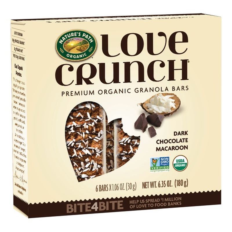 Nature's Path Love Crunch Dark Chocolate Macaroon Granola Bars (6.3 oz