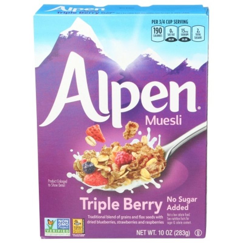 Alpen Triple Berry No Sugar Added Traditional blend of grains and flax ...