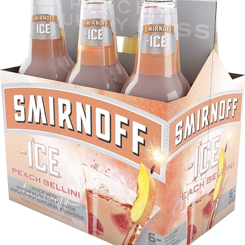 Smirnoff Malt Beverage, Peach Bellini (11.2 fl oz) Instacart