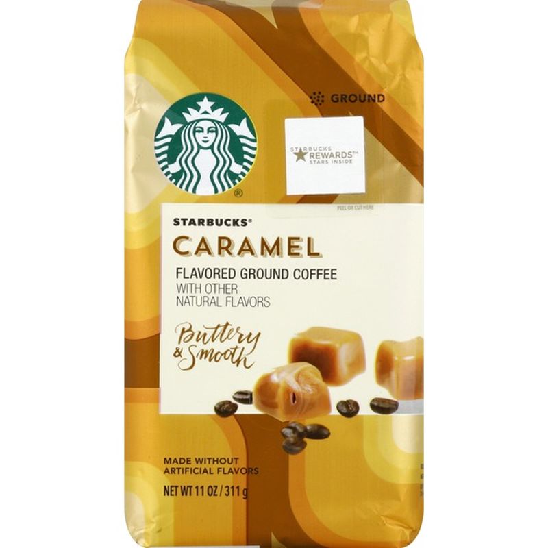 Starbucks Caramel Flavored Ground Coffee (11 oz) Instacart
