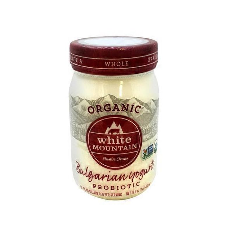 White Mountain Bulgarian Yogurt, Organic, Probiotic (16 oz) Instacart