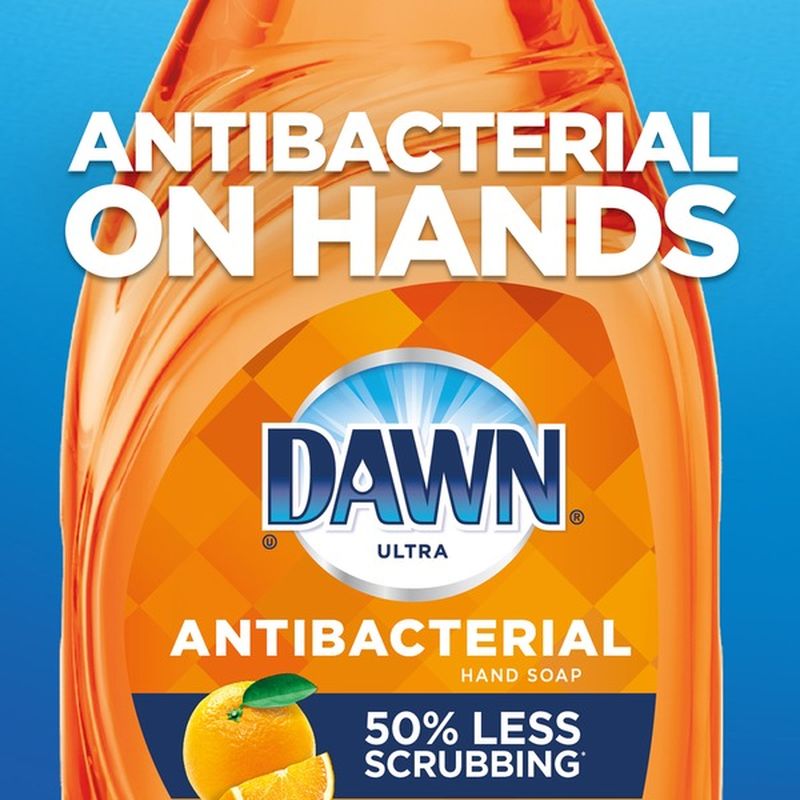 Dawn Antibacterial Dishwashing Liquid Dish Soap, Orange Scent (19.4 oz