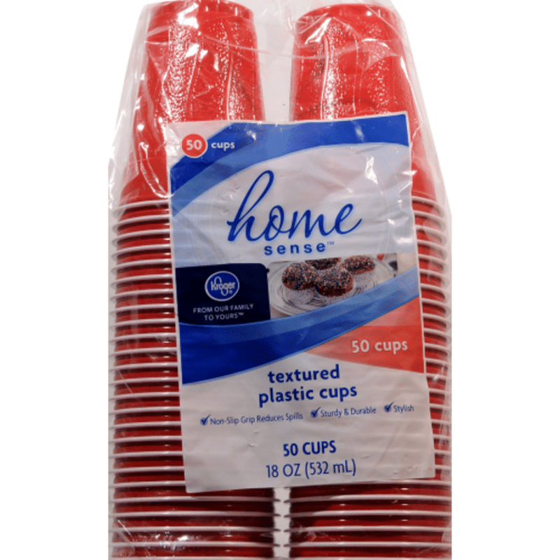 Kroger Textured Plastic Cups 18 Fluid Ounces (50 ct) Instacart