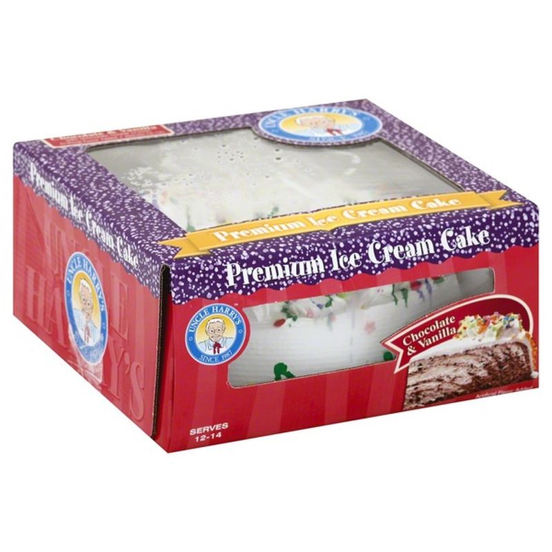Uncle Harry's Ice Cream Cake, Premium, Chocolate & Vanilla (60 oz
