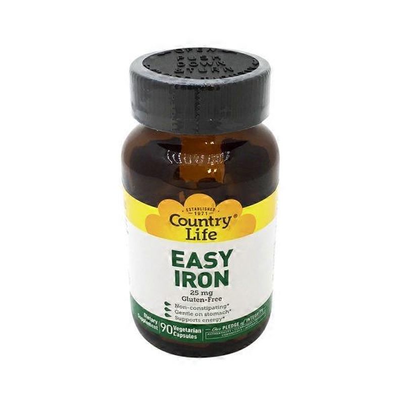 Country Life Easy Iron 25 Mg Nonconstipating, Gentle On Stomach