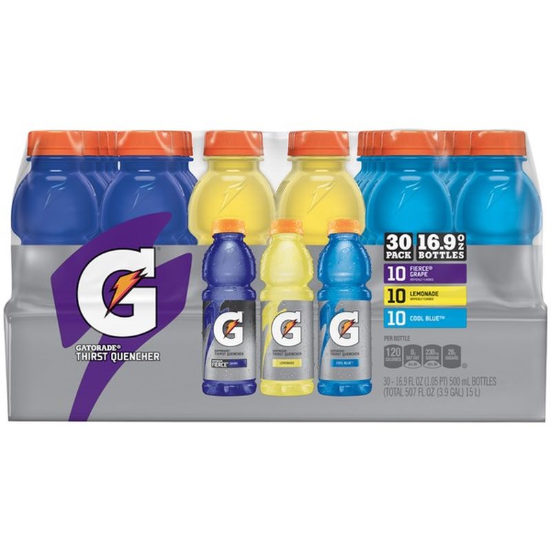 Gatorade G Series Variety Pack Fierce Grape/Lemonade/Cool Blue Sports ...