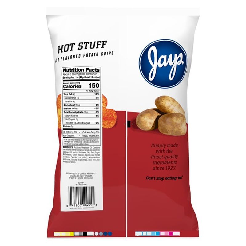 Jays® Hot Stuff Flavored Potato Chips (5.5 oz) Instacart