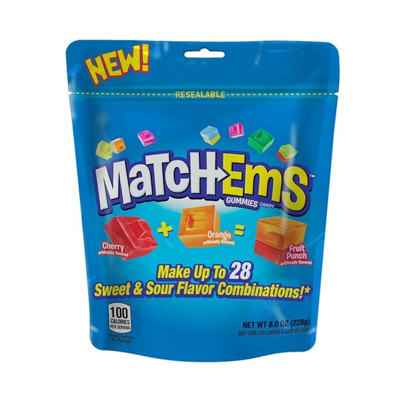 MatchEms Match-Ems Gummies Candy from Bazooka, Mix, Match & Connect ...