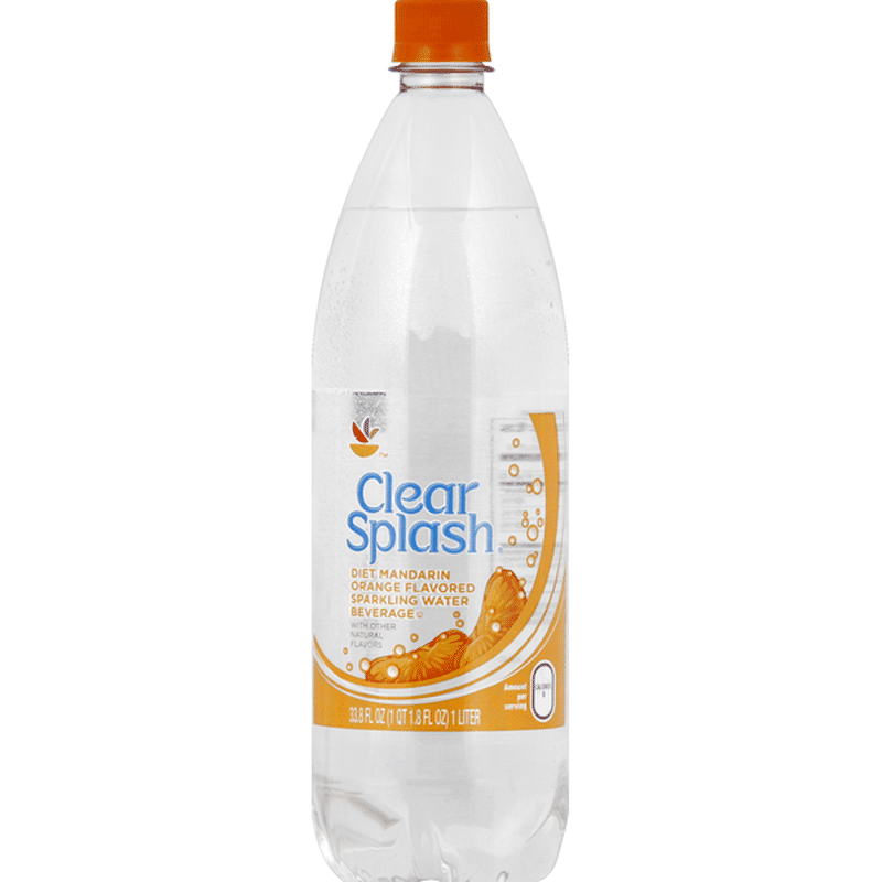 Clear Splash Sparkling Water Beverage, Diet, Mandarin Orange Flavored
