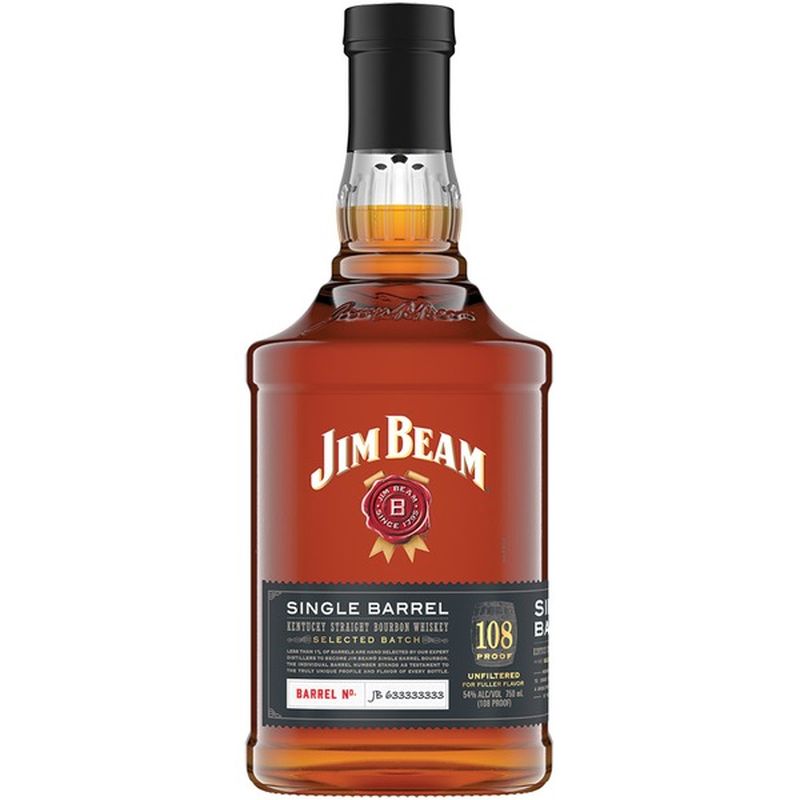 Jim Beam 108 Proof Single Barrel Bourbon Whisky (750 ml) Instacart