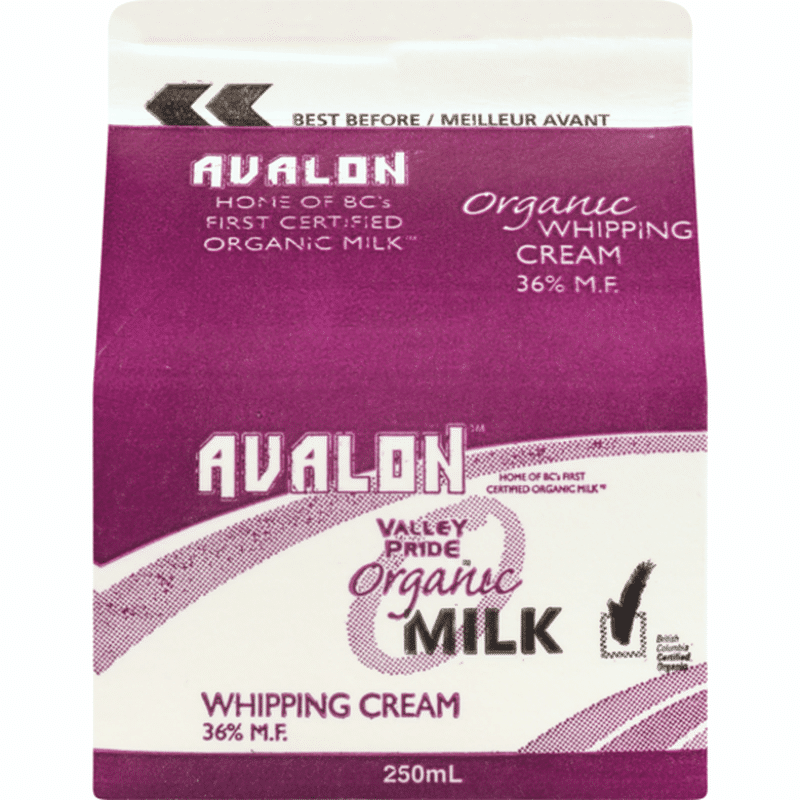 Valley Pride Organic Whipping Cream