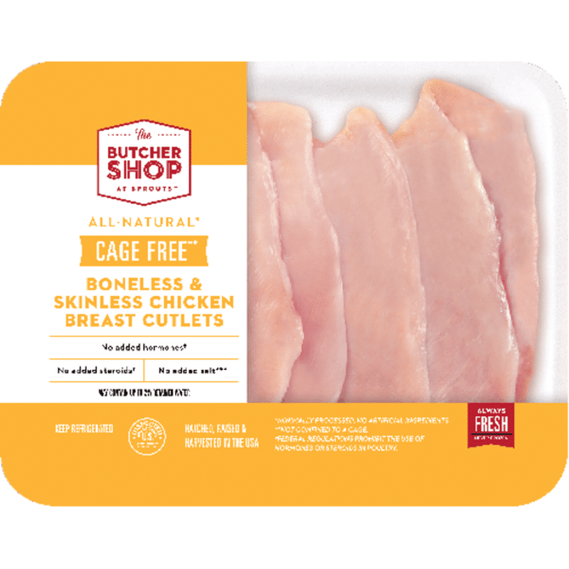 The Butcher Shop Thin Sliced Boneless Chicken Breast