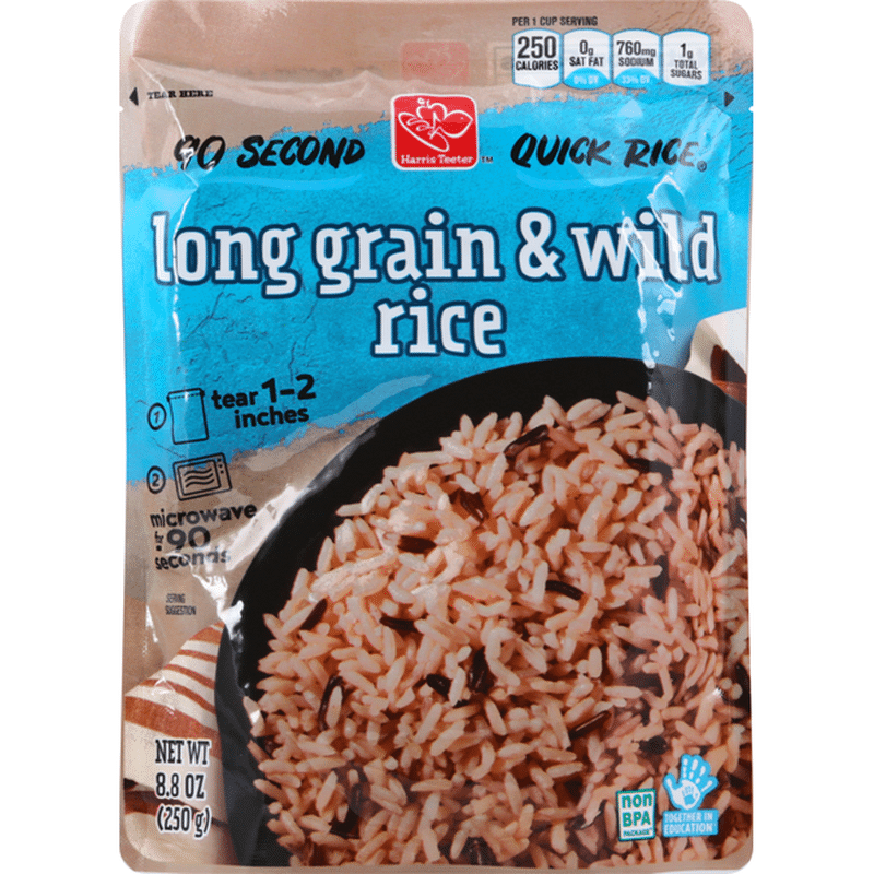 Harris Teeter Quick Rice, Long Grain & Wild (8.8 oz) Instacart