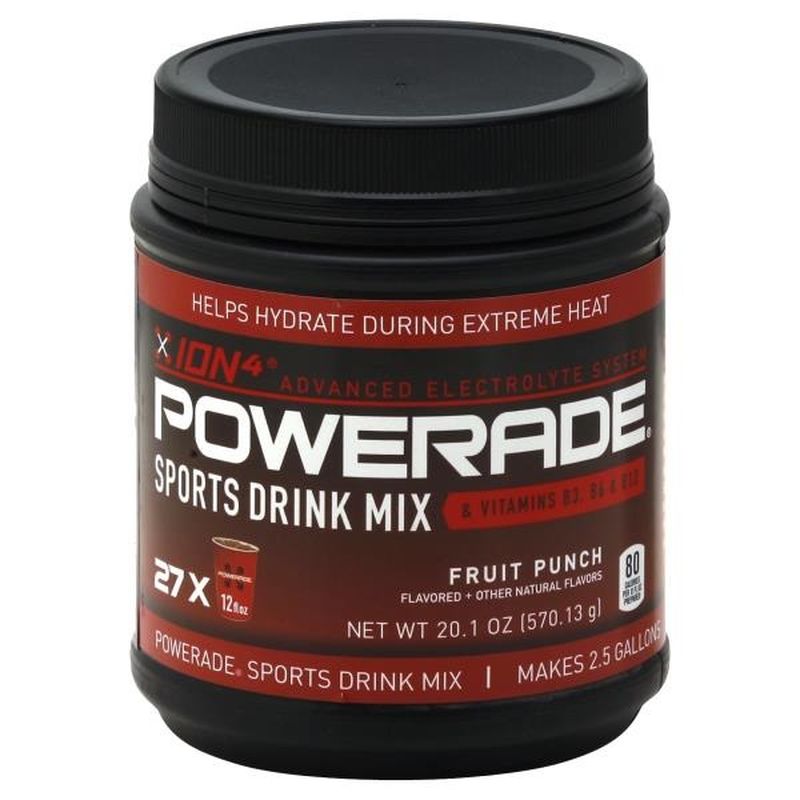 Powerade ION4 Fruit Punch Sports Drink Mix (20.1 fl oz) from Publix
