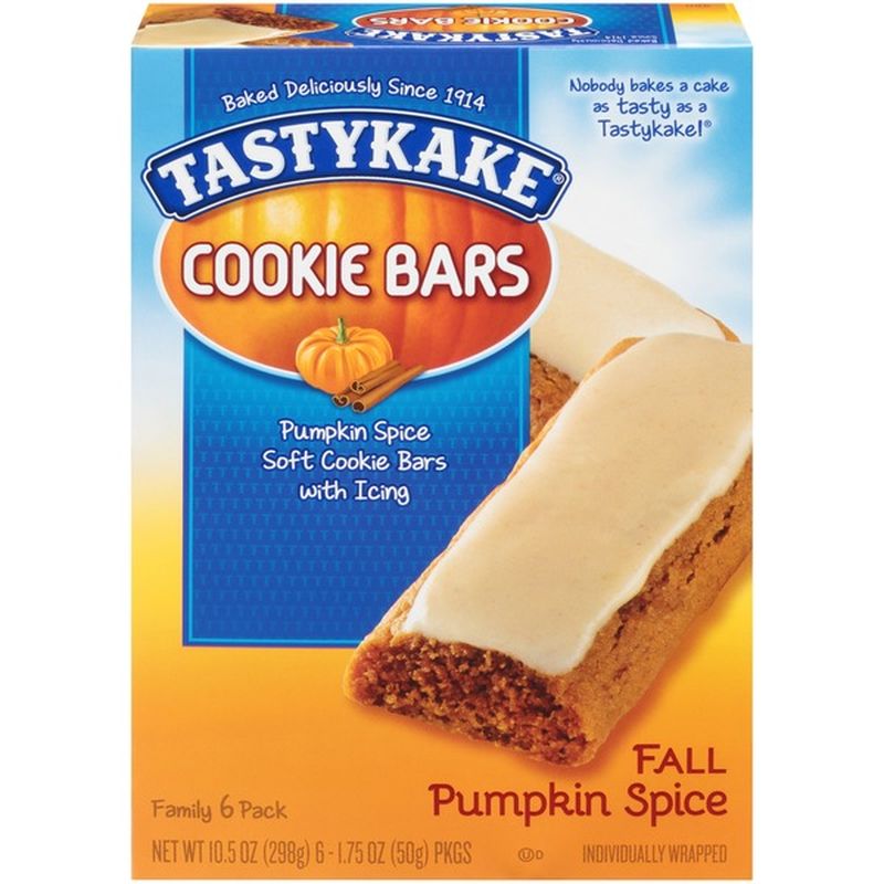 Tastykake Fall Pumpkin Spice Cookie Bars (1.75 oz) Instacart