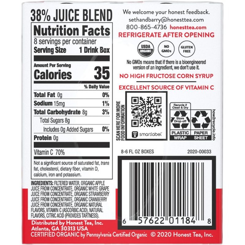 Honest Kids Super Fruit Punch Cartons 8 Oz From Safeway Instacart