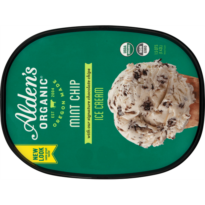 Aldens Organic Ice Cream, Mint Chip (1.5 qt) from Rainbow Grocery