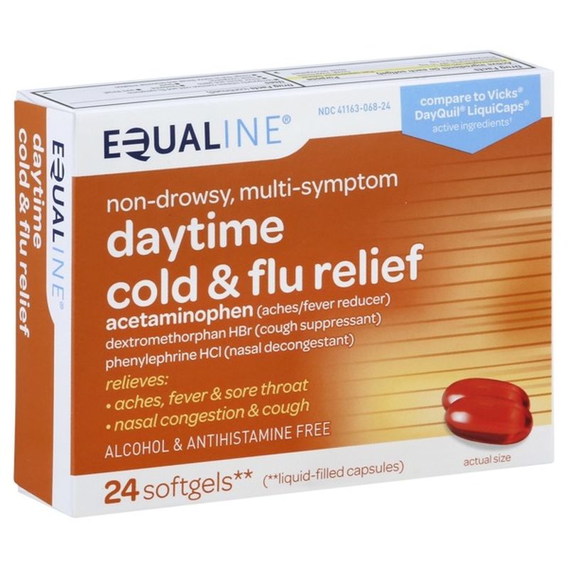 Equaline Nondrowsy, Multisymptom Day Time Cold & Flu Relief (24 ct