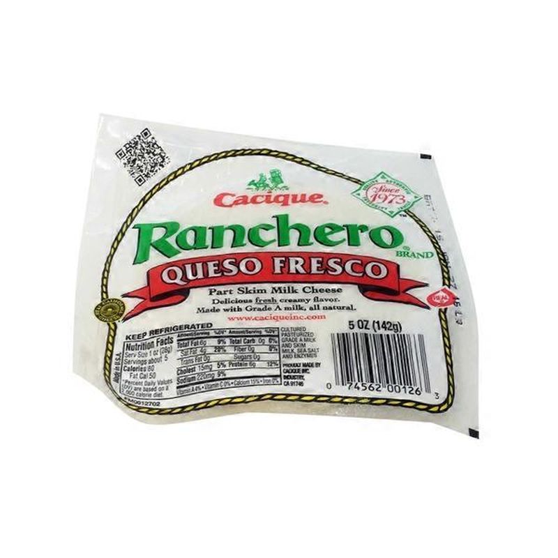 Cacique Ranchero Queso Fresco Part Skim Milk Cheese (5 Oz) - Instacart