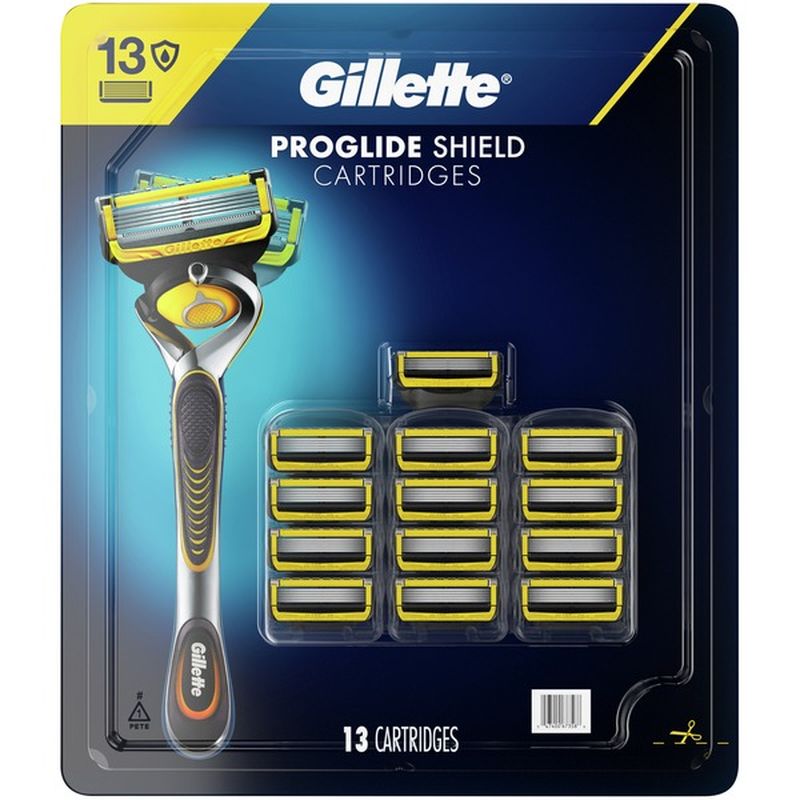 Gillette Proglide Shield Men S Razor Blades 13 Blade Refills 13 Ct Instacart