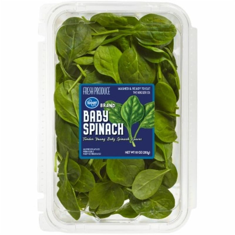 Kroger Fresh Selections Baby Spinach (10 oz container) from Kroger