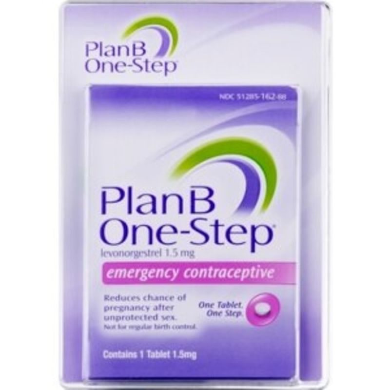 Plan B One Step Emergency Contraceptive, 1.5 Mg, Tablet (1 Each ...