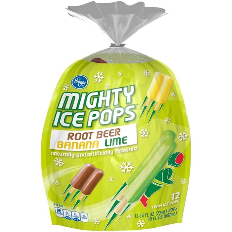Kroger Root Beer Banana Lime Mighty Ice Pops (12 ct) from Ralphs