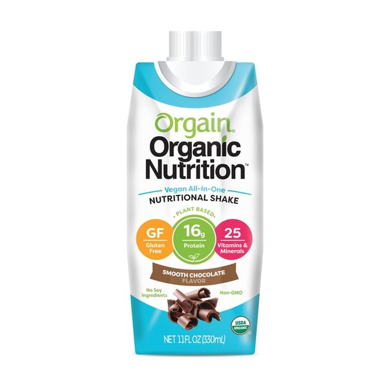 Orgain Protein Shake, Smooth Chocolate Flavor (11 oz) from Sprouts ...