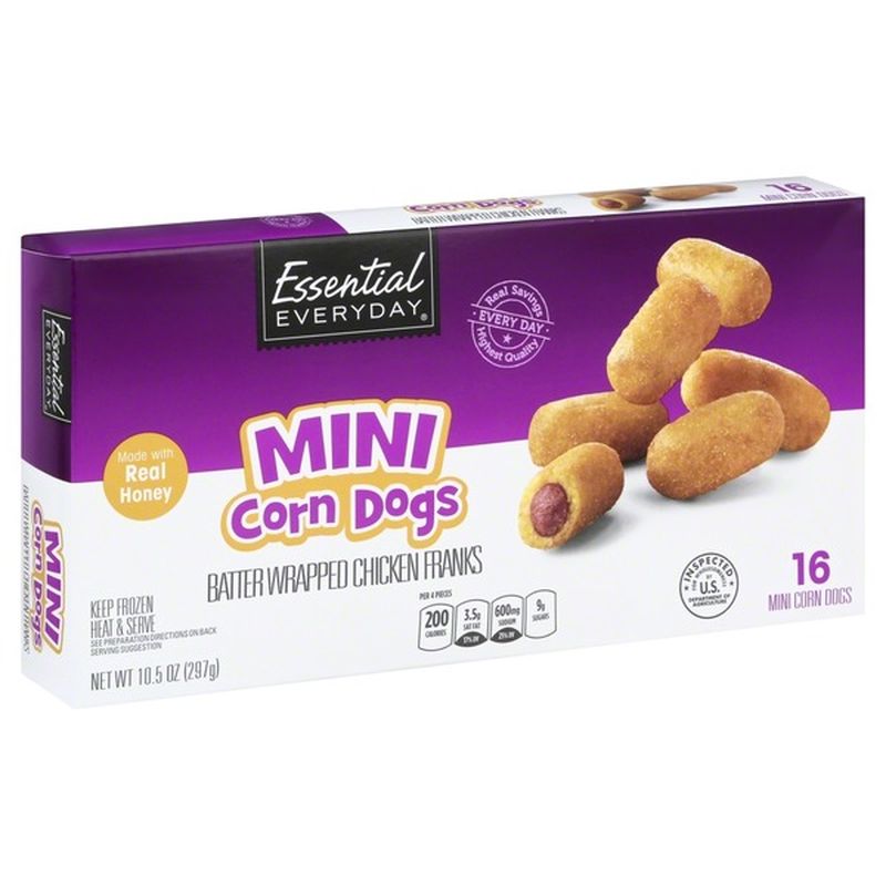 Essential Everyday Corn Dogs, Mini (16 each) from Cub - Instacart