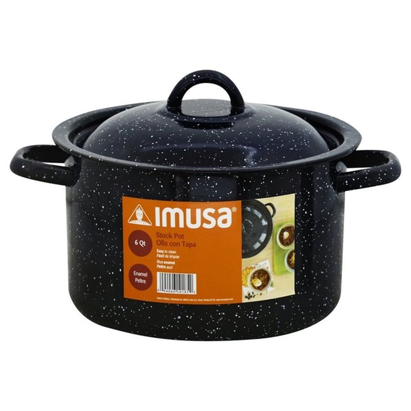 Imusa Stock Pot, Enamel, 6 Quart (1 each) Instacart