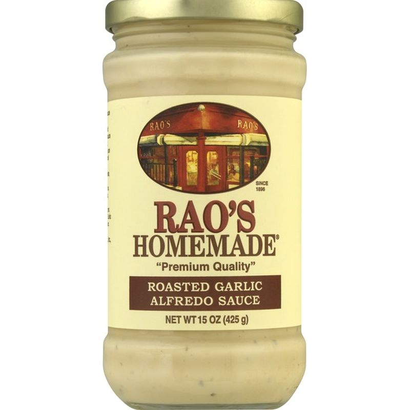 Raos Alfredo Sauce, Roasted Garlic, Homemade (15 oz) from Shaw 's ...