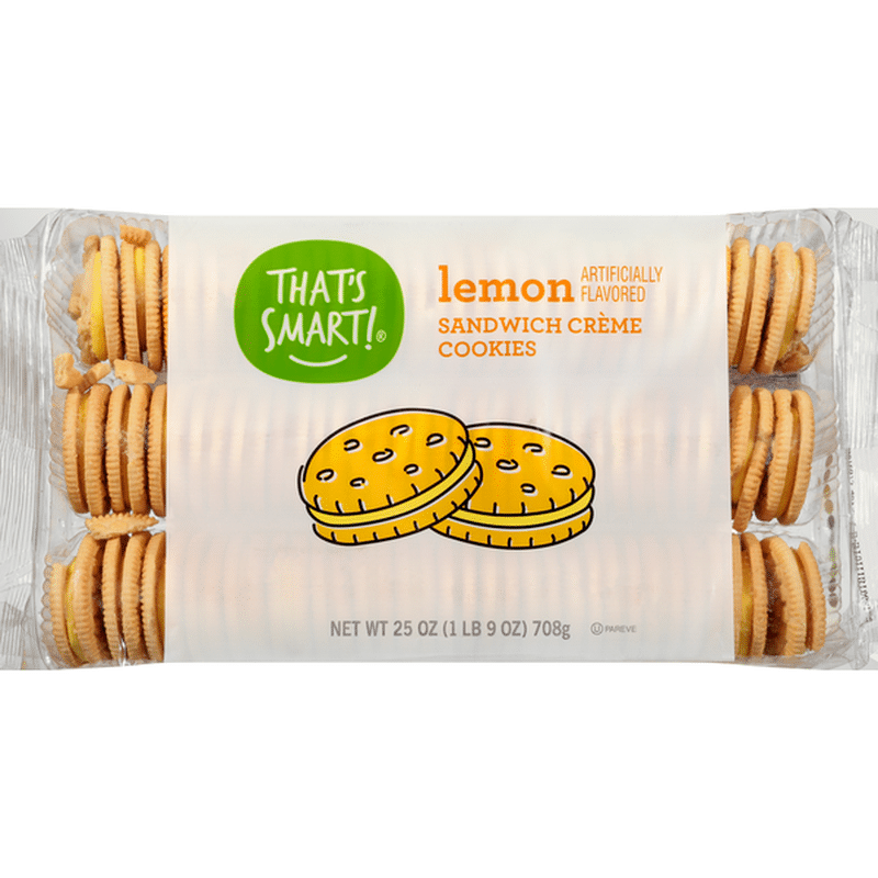 That's Smart! Lemon Sandwich Creme Cookies (25 oz) Instacart