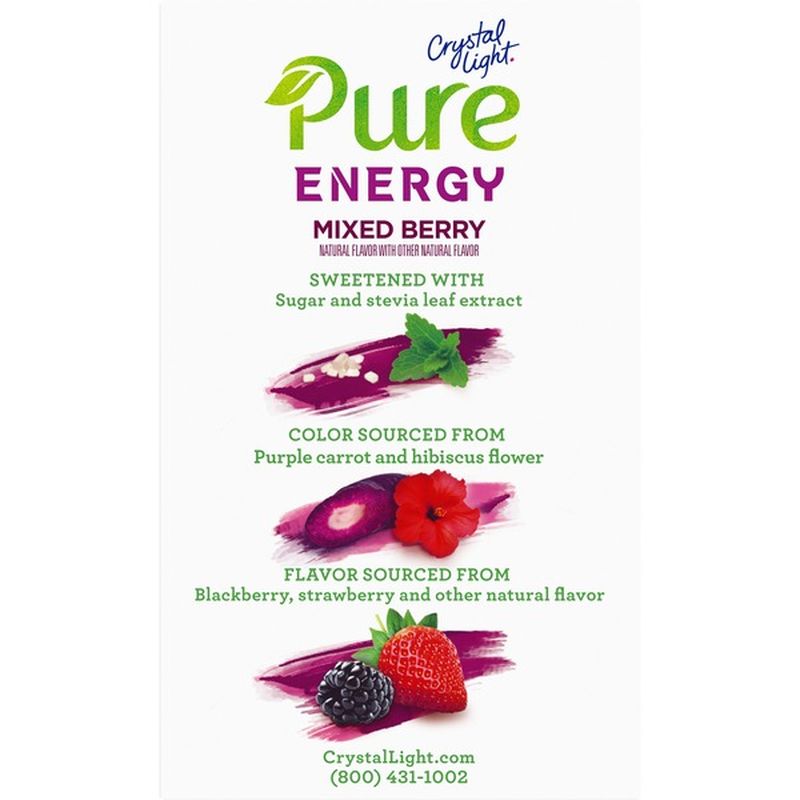 Crystal Light Pure Energy Mixed Berry OnTheGo Powdered Drink Mix (1.8