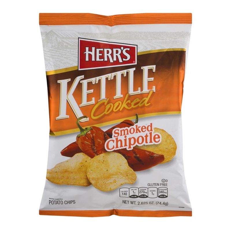 Herr's Kettle Cooked Smoked Chipotle Potato Chips (2.625 oz) Instacart
