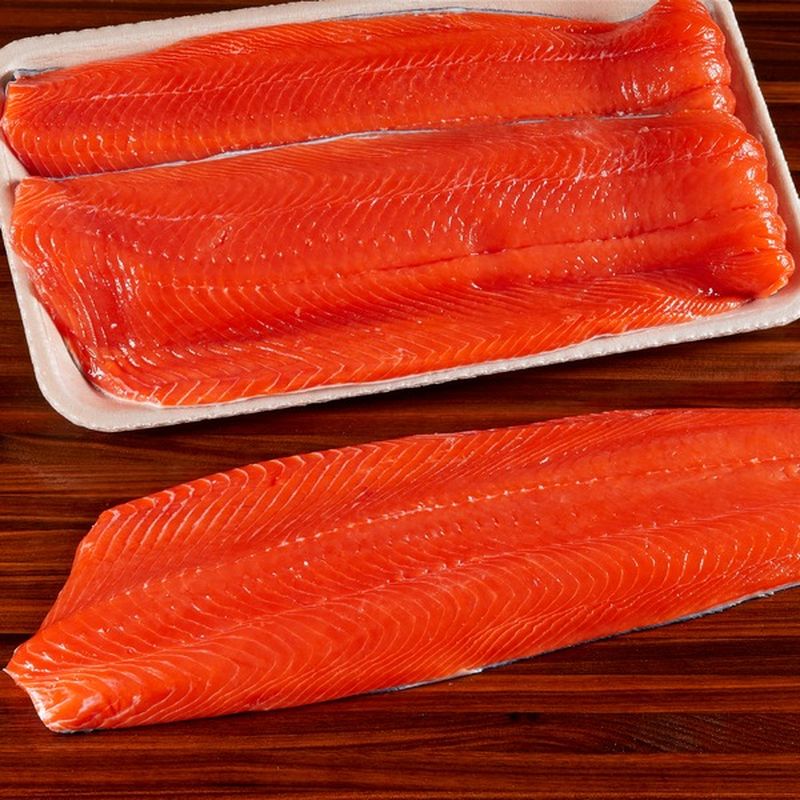 Fresh Wild Sockeye Salmon Fillet (per lb) - Instacart