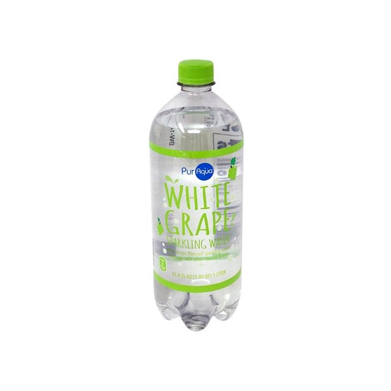 PurAqua White Grape Sparkling Flavored Water (33.8 fl oz) from ALDI
