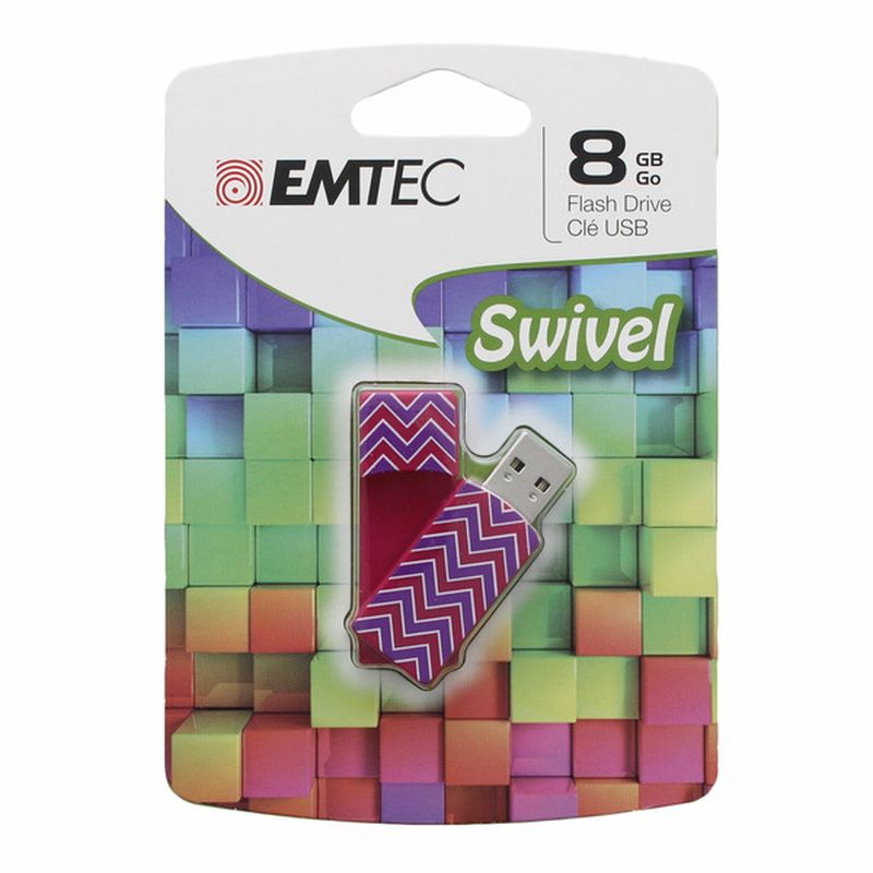 Emtec Swivel Series 8 Gb Usb 2.0 Flash Drive