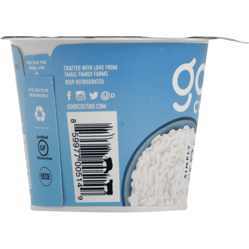 Good Culture Cottage Cheese, Simply (5.3 oz) Instacart