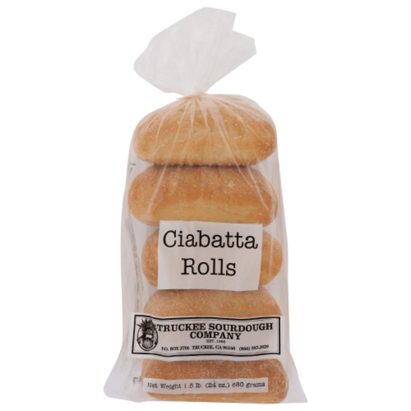 Truckee Sourdough Company Ciabatta Sandwich Rolls