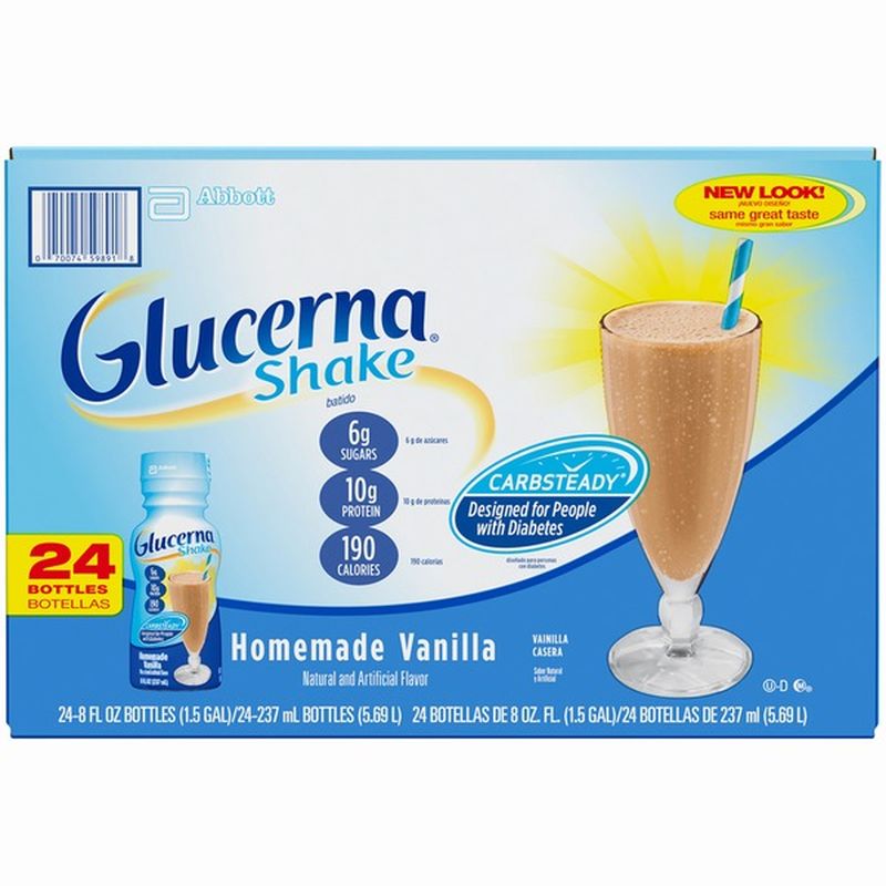Glucerna Diabetes Nutritional Shake Homemade Vanilla Ready To Drink