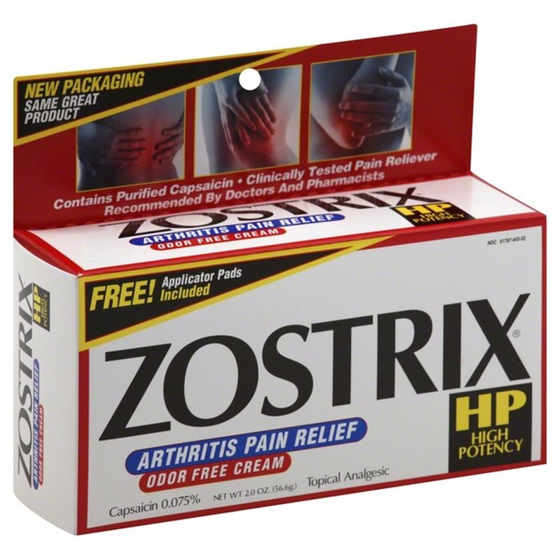 Zostrix Maximum Strength Natural Pain Relief Cream (2 oz) Instacart