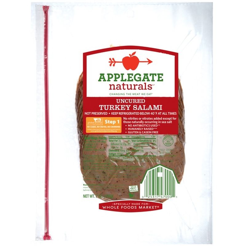 Applegate Uncured Turkey Salami (7 oz) Instacart