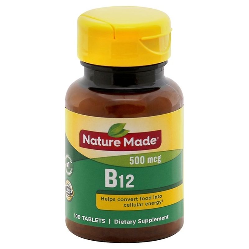 Nature Made Vitamin B12 500 Mcg Tablets (100 Ct) - Instacart