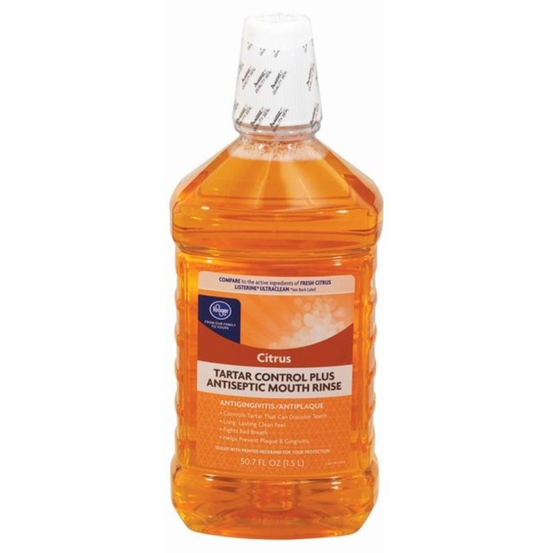Kroger Citrus Tartar Control Plus Antiseptic Mouth Rinse (50.7 fl oz